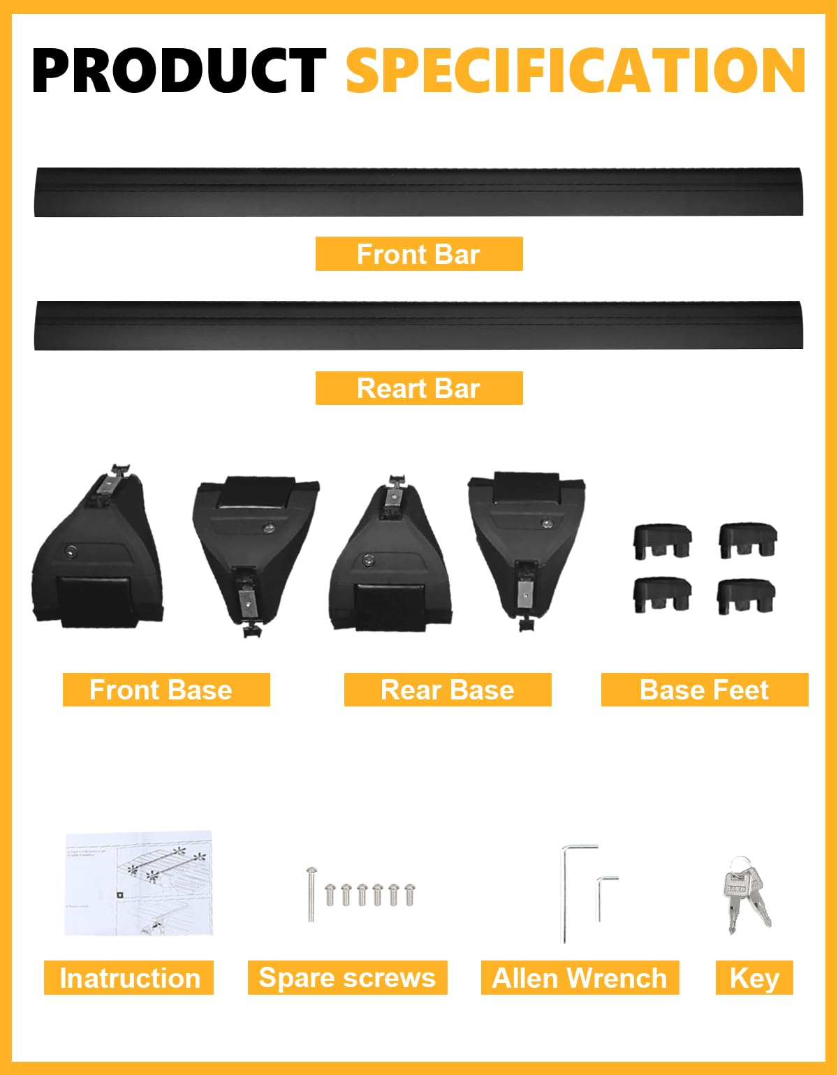 Tuyoung Roof Rack Cross Bars Wrangler - 330 lbs Lockable Crossbars 3PCS Fit for Jeep Wrangler JK JL Gladiator JT 2007-2026 with Metal, 2 & 4 Door Heavy Duty Aluminum Rooftop Kayak Luggage Racks