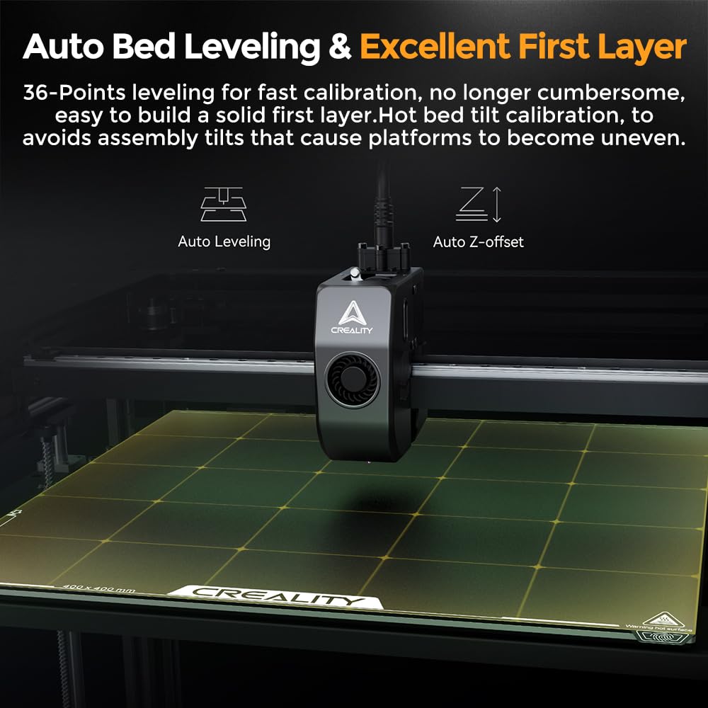 Creality Ender 5 Max 3D Printer, 700mm/s Max Printing Speed Large 3D Printer, Auto Leveling 300℃ High Temp Precise Linear Rail Dual Z Axis,Build Volume 15.75x15.75x15.75 inch