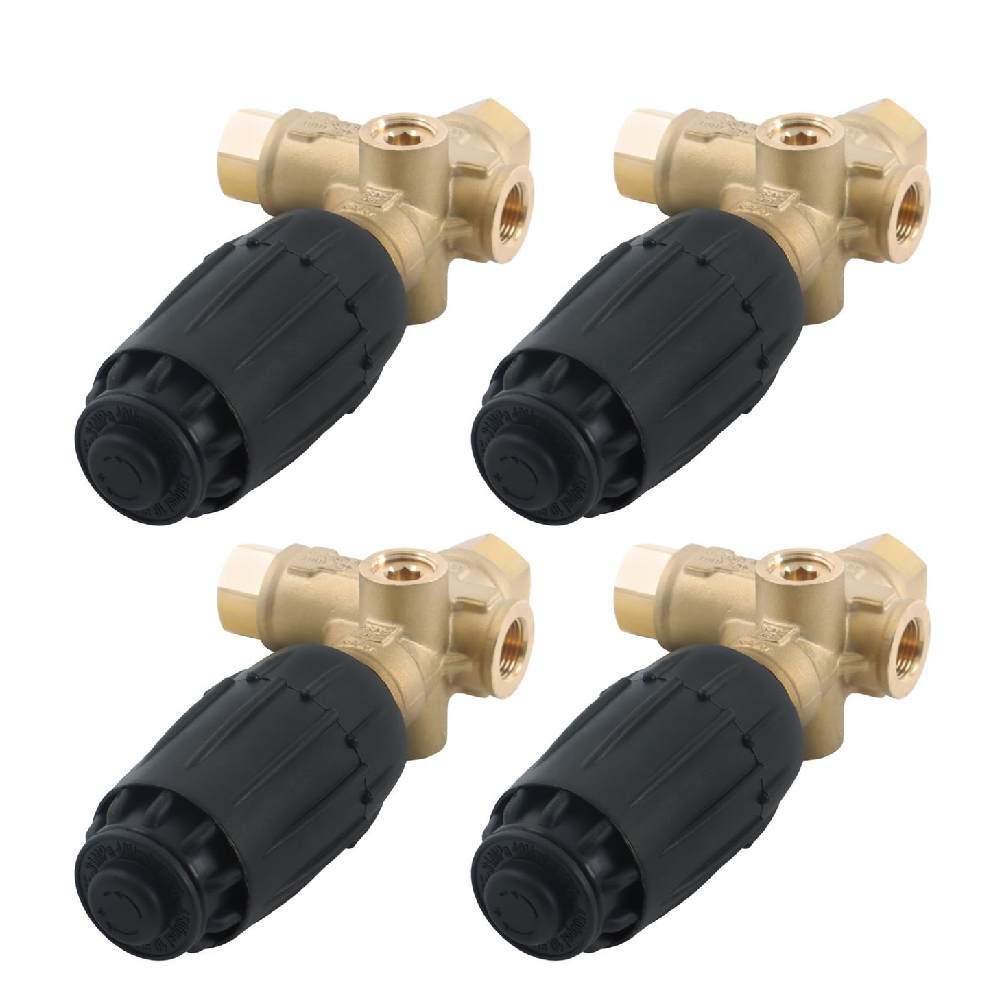 kimllier 4PCS VRT3-310 Pressure Washer Unloader Valve, 4350 PSI, 8 GPM, 3/8 FNPT, Heavy-Duty Trapped Pressure Design, Fits Most Commercial/Industrial Pressure Washers