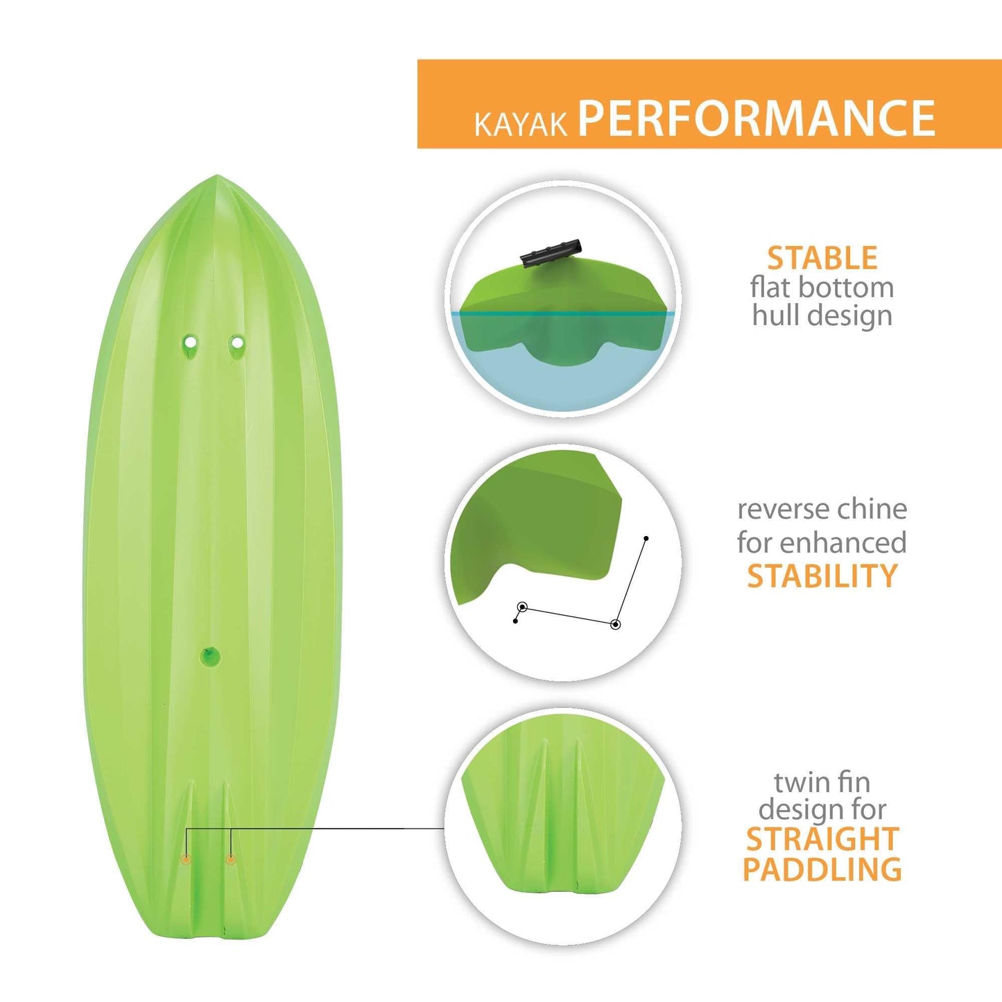 Lifetime 90153 Youth Wave Kayak with Paddle, 6 Feet (Green)
