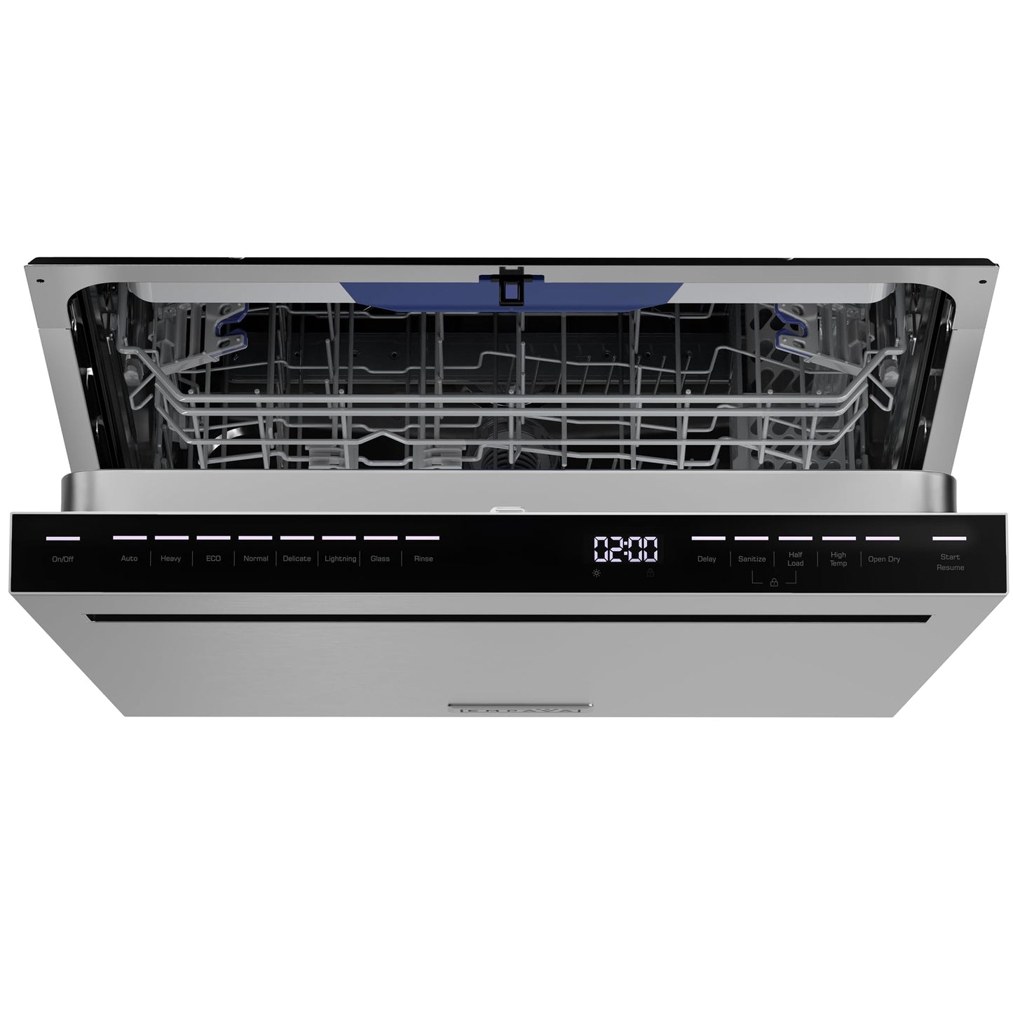 Empava 24 Inch Built-in Dishwasher, Stainless Steel Tub, 15 Place Settings, 8 Wash Cycles, Top Control, Auto Door Dry, 49 dB Ultra Quiet, Energy Star & UL Certified