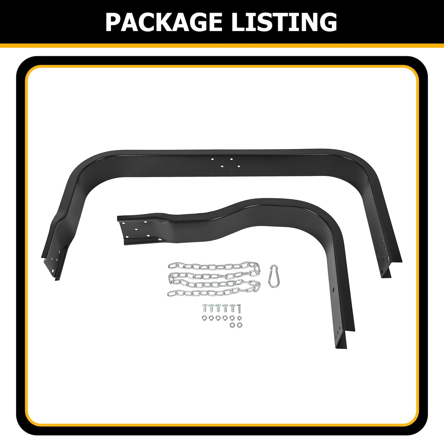 KUAFU 48 Inch Semi Truck Spare Tire Carrier Kit with Mounting Replacement