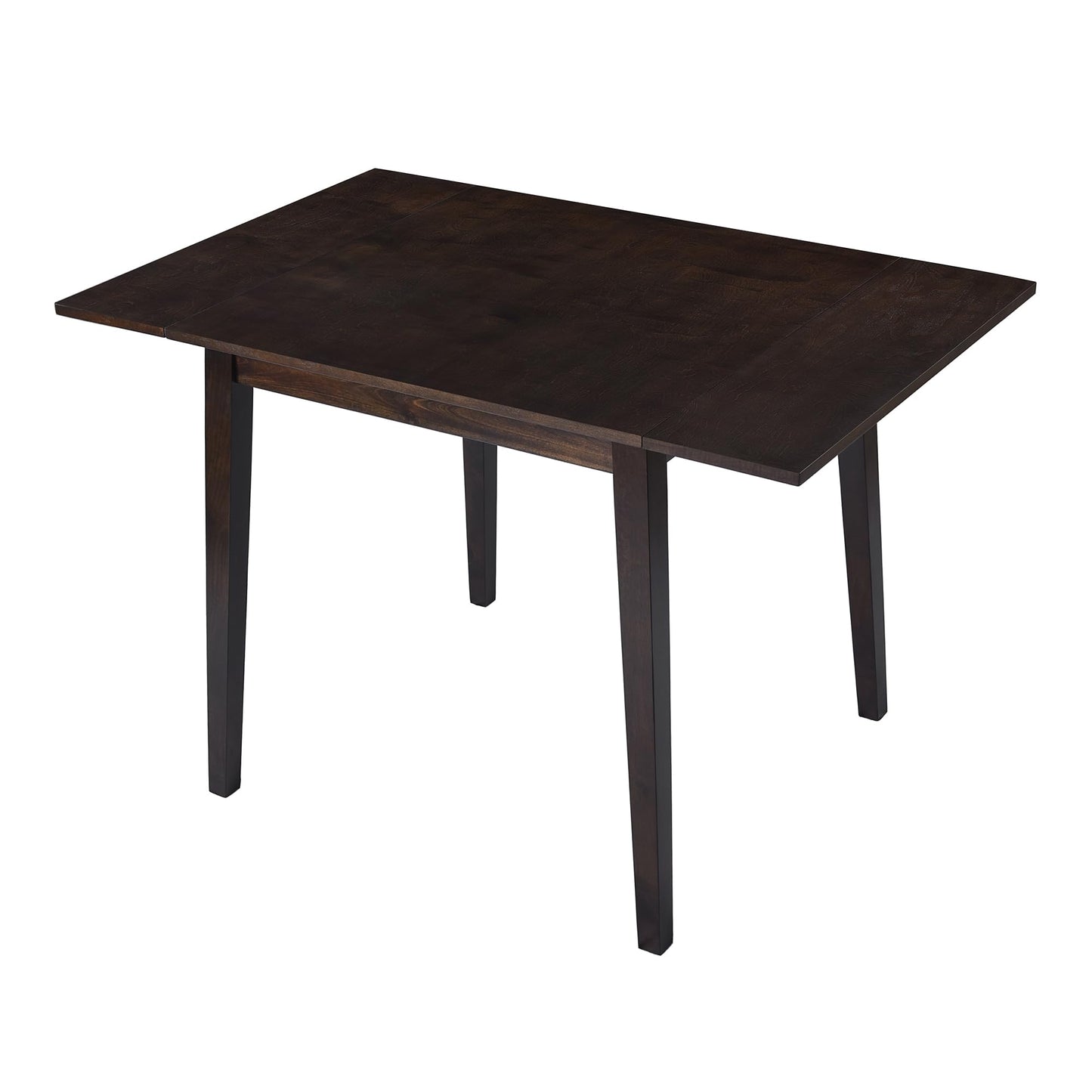 Merax Wooden 29"- 45" Extendable Rectangular Dining Table with Drop Leaf, Fits up to 4, Easy Assemble Espresso