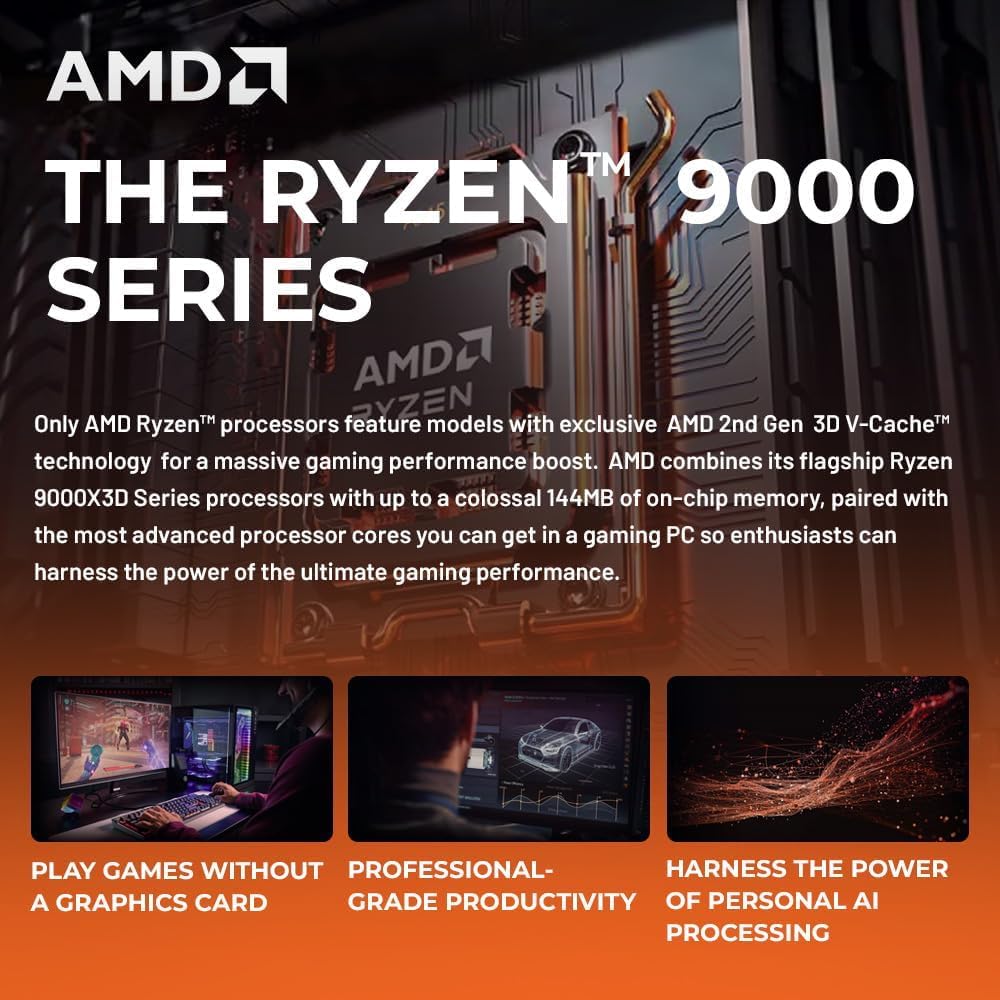 HP Omen MAX 45L 5090 Gaming Desktop, AMD Ryzen 9 9900X3D 5.5GHz, Geforce RTX 5090, 64GB DDR5 RAM, 4TB SSD, Liquid Cooler, RGB Light Studio, 3X DP, Support 3-Monitor 4K, Windows 11 Pro, Black