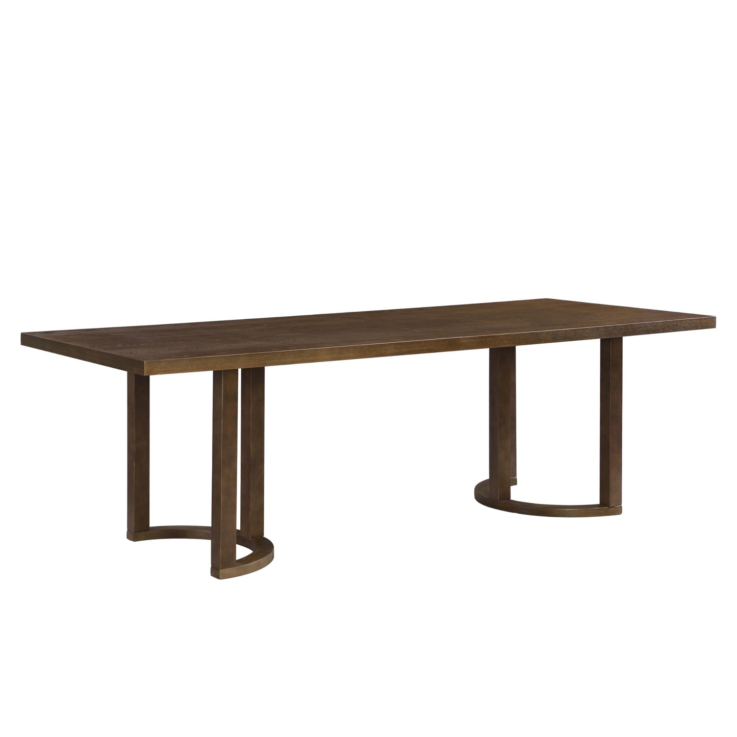 Christopher Knight Home Evat 95 Inch Dining Table for 6-8 People, Modern Kitchen Table with U-Shaped Legs, Large Wooden Rectangular Farmhouse Dinner Furniture for Dining Room, Home Office, Walnut