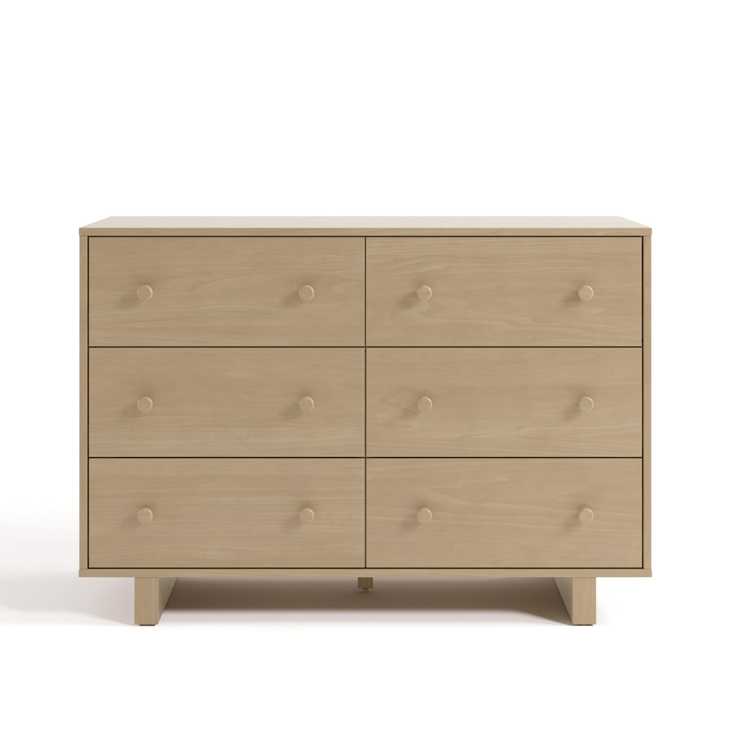 Storkcraft Texas 6 Drawer Dresser (Driftwood) – GREENGUARD Gold Certified Baby Dresser, Interlocking Drawer System for Nursery & Kids’ Bedroom, Brown Chest for Kids Bedroom, Nursery Storage