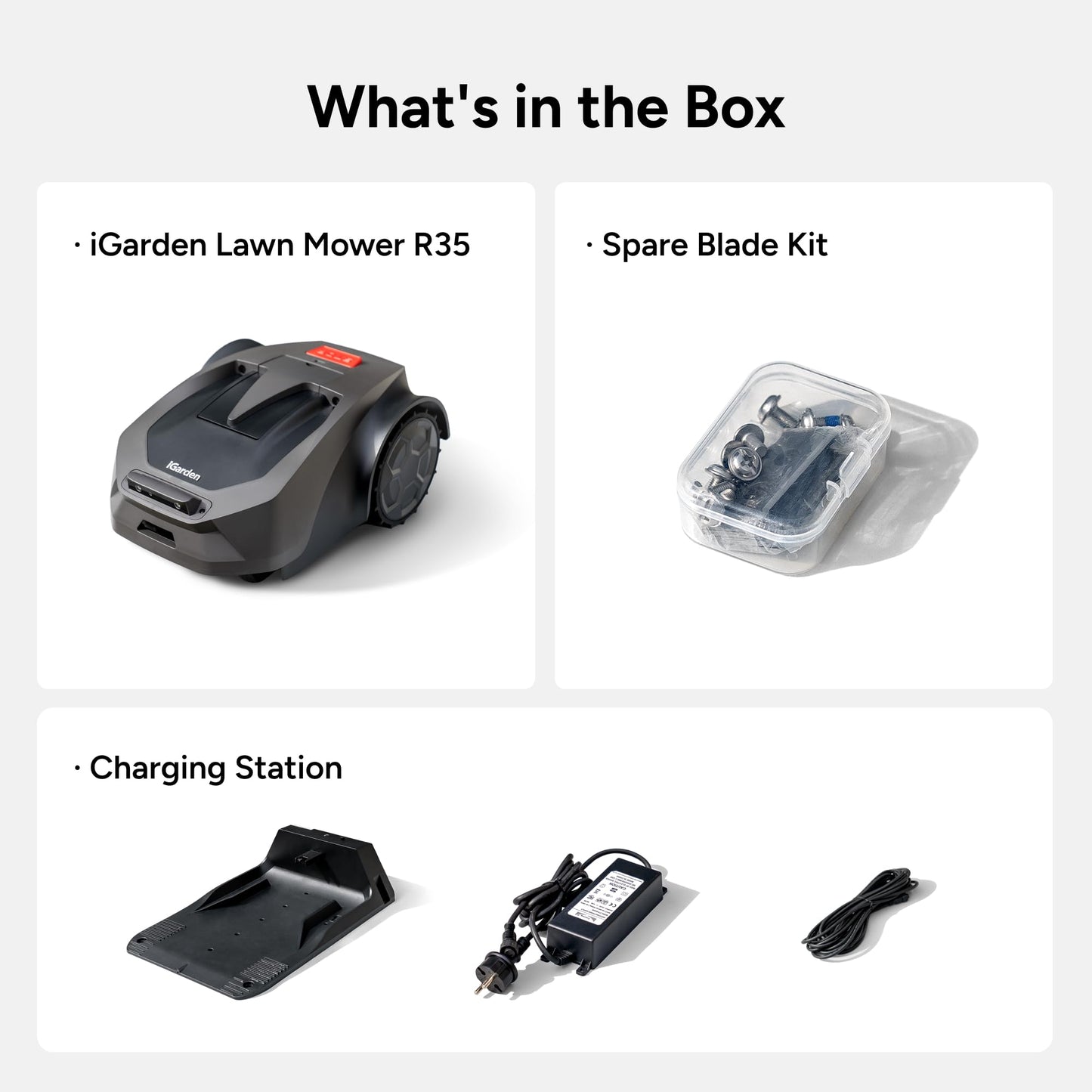 iGarden R55 Robot Lawn Mower Wire Free, NetRTK & Stereo Vision Robot Mower