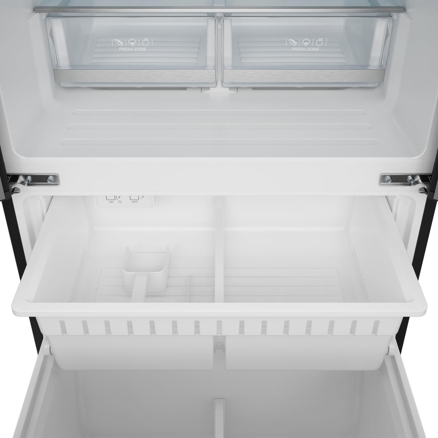 Thor Kitchen Gordon Ramsay 30 Inch 17.7 cu ft French Door Counter Depth Refrigerator with Ice Maker in Black/Rose Gold