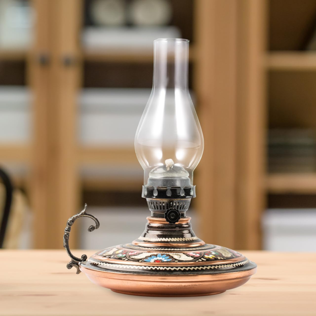 Baluue Clear Glass Oil Lamp Chimney Replacement, 6.5in x 3in, Retro Windproof Hurricane Shade, Transparent, Model 26176229P1O47525ERGEX