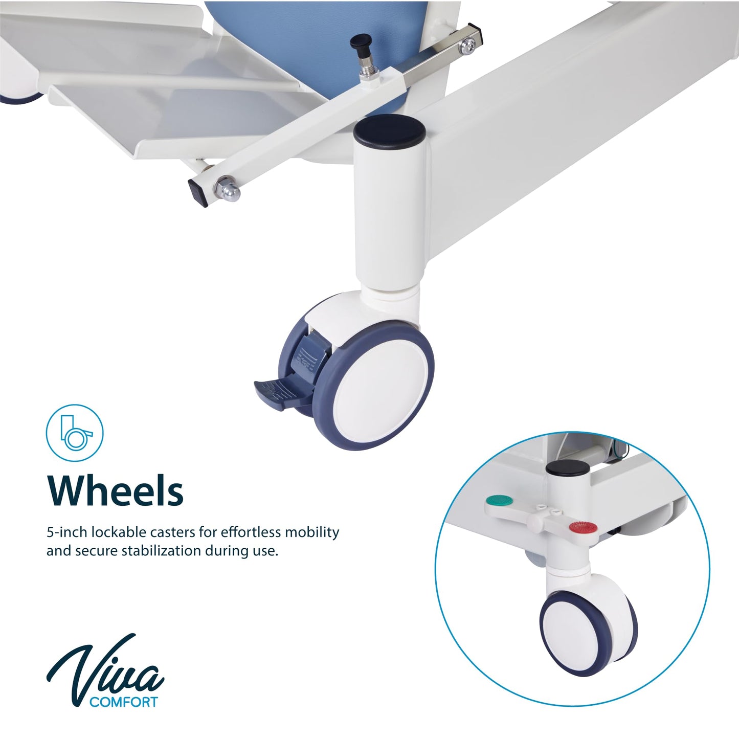 Vivacomfort Tilting Power Hi-Lo Rehab Therapy Table, Chiropractor Medical Exam Table, 485 lbs Weight Capacity