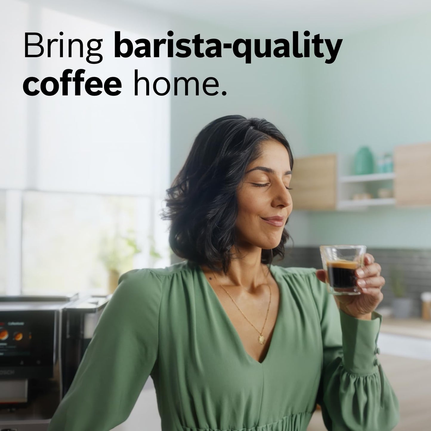 Bosch Fully Automatic Coffee and Espresso Machine - 36 Drinks, Double Cup Barista Style Super Coffee Maker - Touchscreen, Large Bean Capacity - Easy Clean, Maintenance - Silver - TQU60307