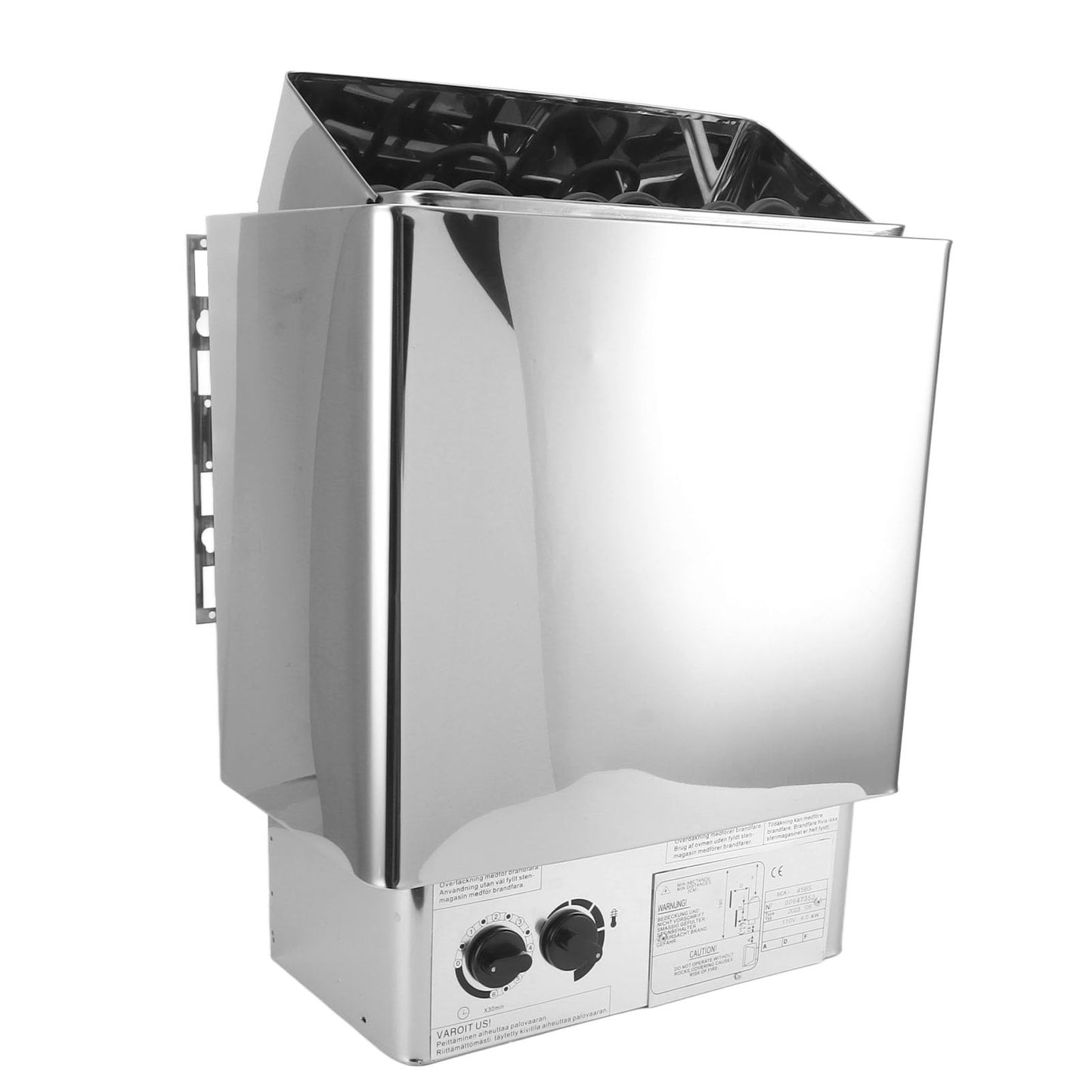 4.5KW Sauna Stove Stainless Steel Sauna Stove Internal Control Temperature Adjustable Sauna Heater 110V
