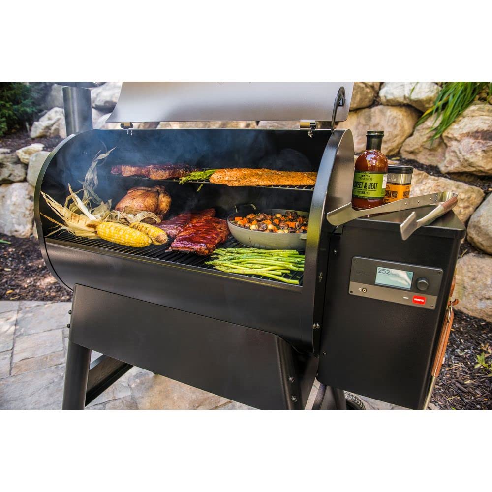 Traeger Grills Pro 780 Wood Pellet Smoker Grill, 6-in-1 BBQ Pellet Grill Combo, WiFi and App-Connected Electric Smoker, 780 Square Inches of Grilling Area, Temperature Control, Black Finish