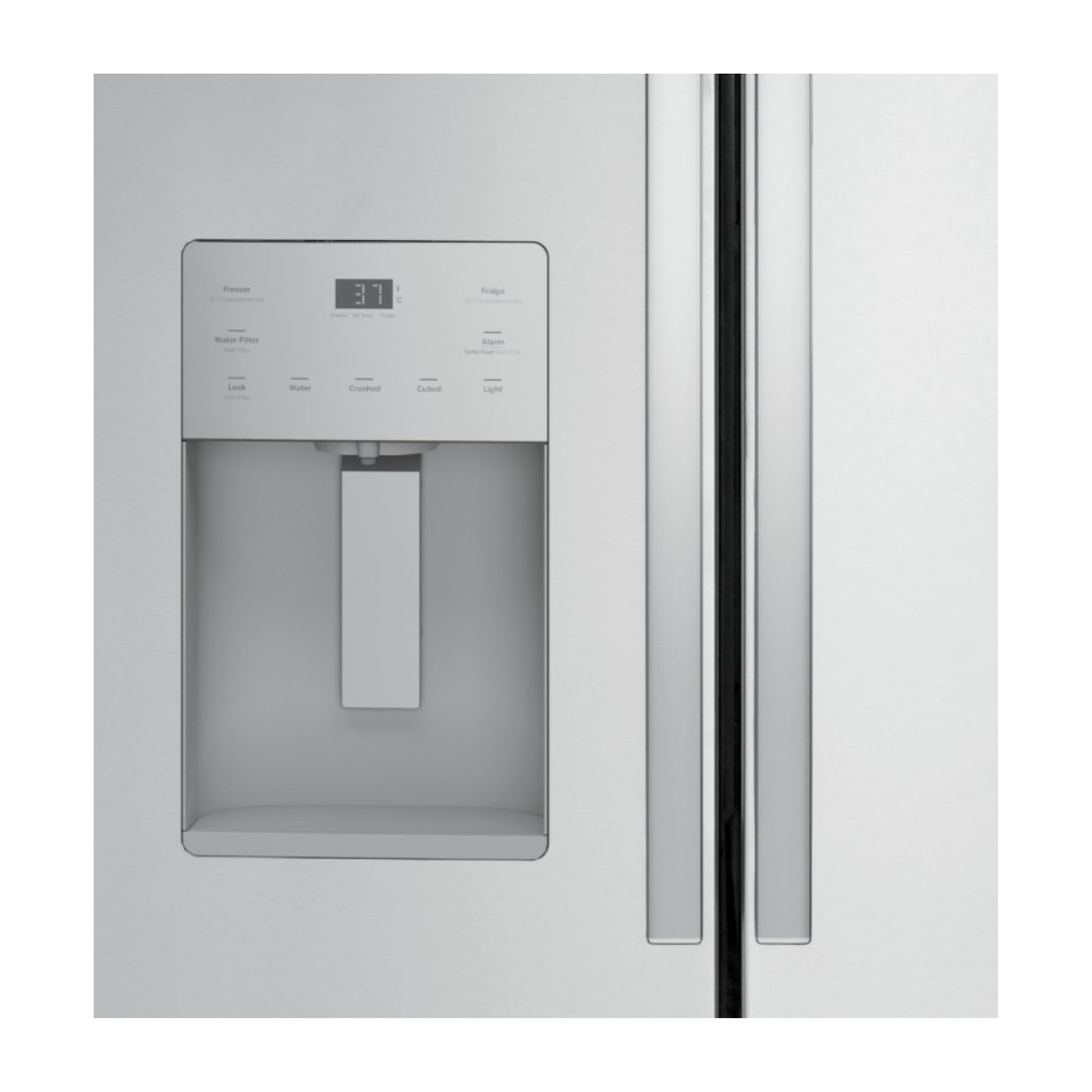 GE 20.6 cu. ft. Counter Depth French Door Refrigerator in Fingerprint Resistant Stainless GYE21JYMFS