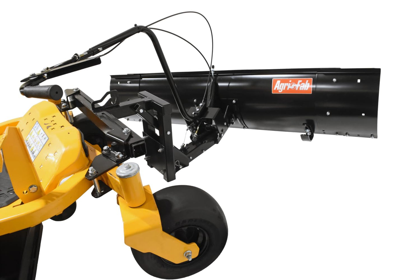 Agri-Fab 60 in Snow Blade for Zero Turn Lawn Mowers, Adjustable Left Center Right Angling, Heavy-Duty 14 Gauge Steel Construction