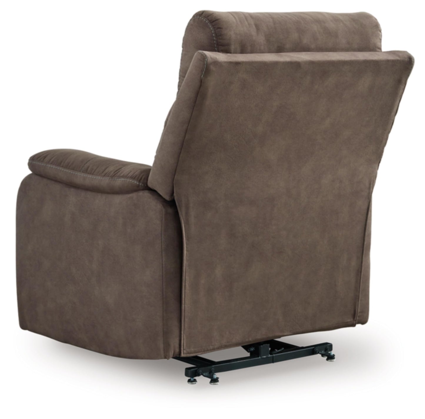 Signature Design by Ashley Crestmeade Modern Dual Motor Power Lift Recliner with Adjustable Backrest, USB Ports, Heat and Massage Function, Dark Brown
