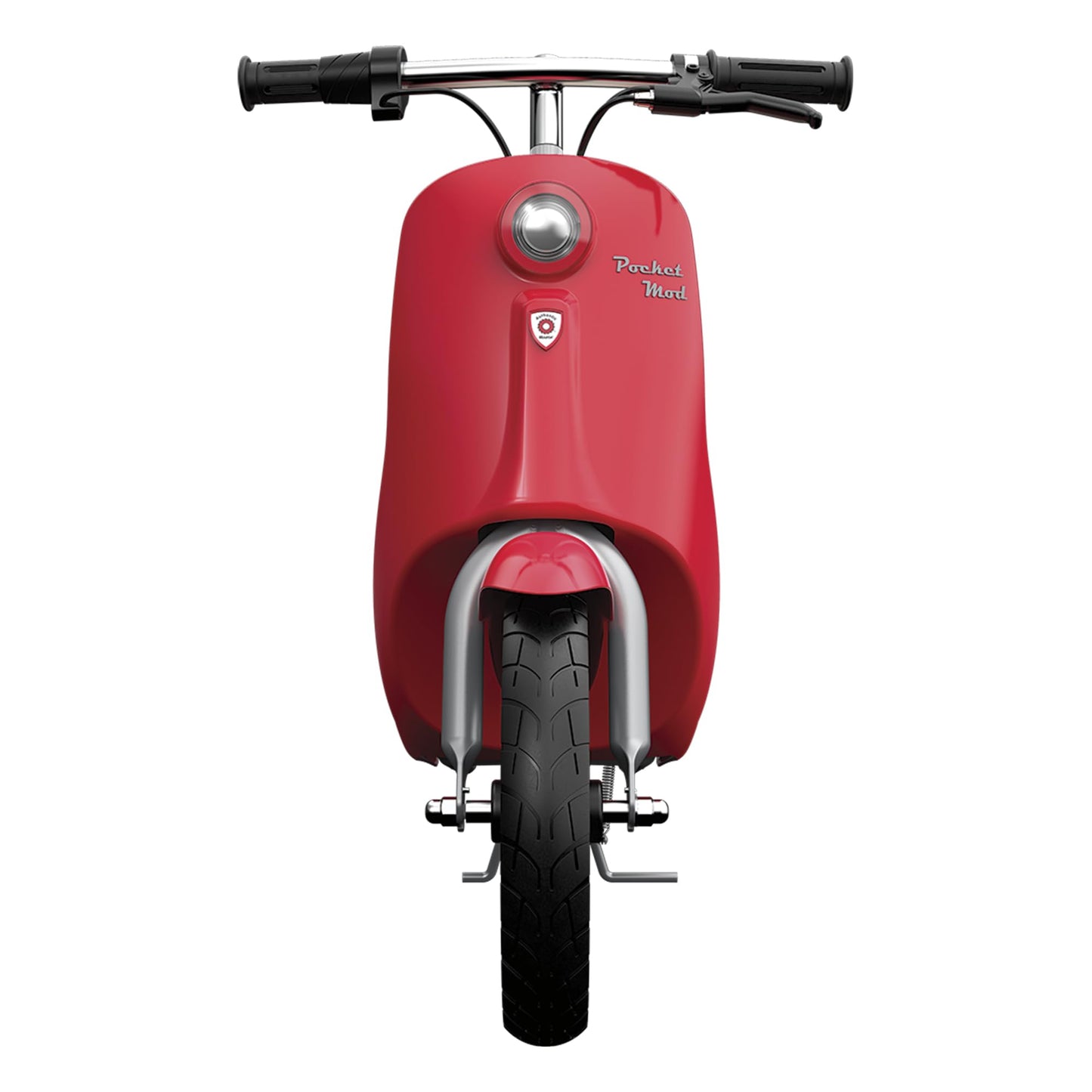 Razor Electric Retro Scooter for Ages 8+, 170 lb Max Weight, Red, w/ 250W Motor, 12” Tires & 24V Battery, Up to 15 MPH, Pocket Mod – Lightweight Ride On Motorcycle Bike for Young and Teen Riders