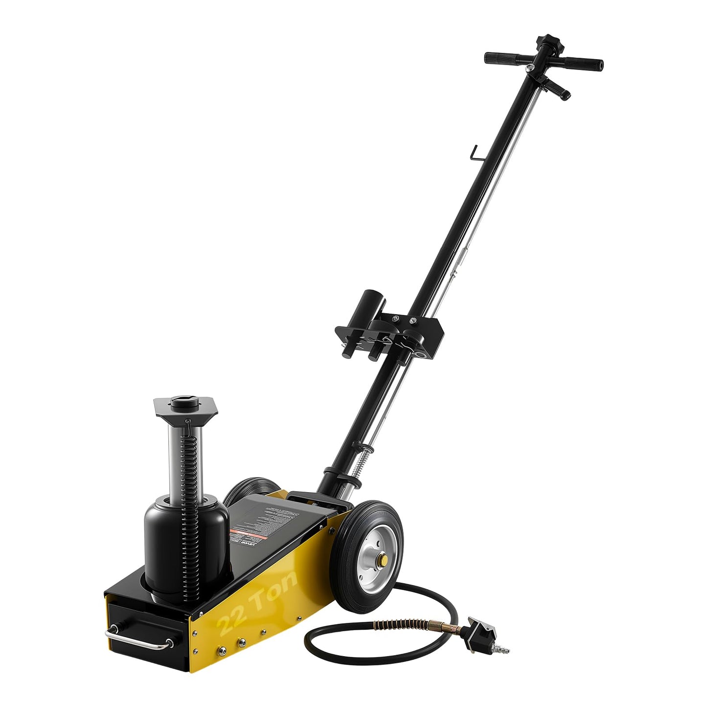 VEVOR 22 Ton Air Hydraulic Floor Jack Trucks Heavy Duty Steel Racing Floor Jack with Single Piston Quick Lift Pump & Extension Posts & Extension Posts, Air Pneumatic Jacks for SUVs, Pickups