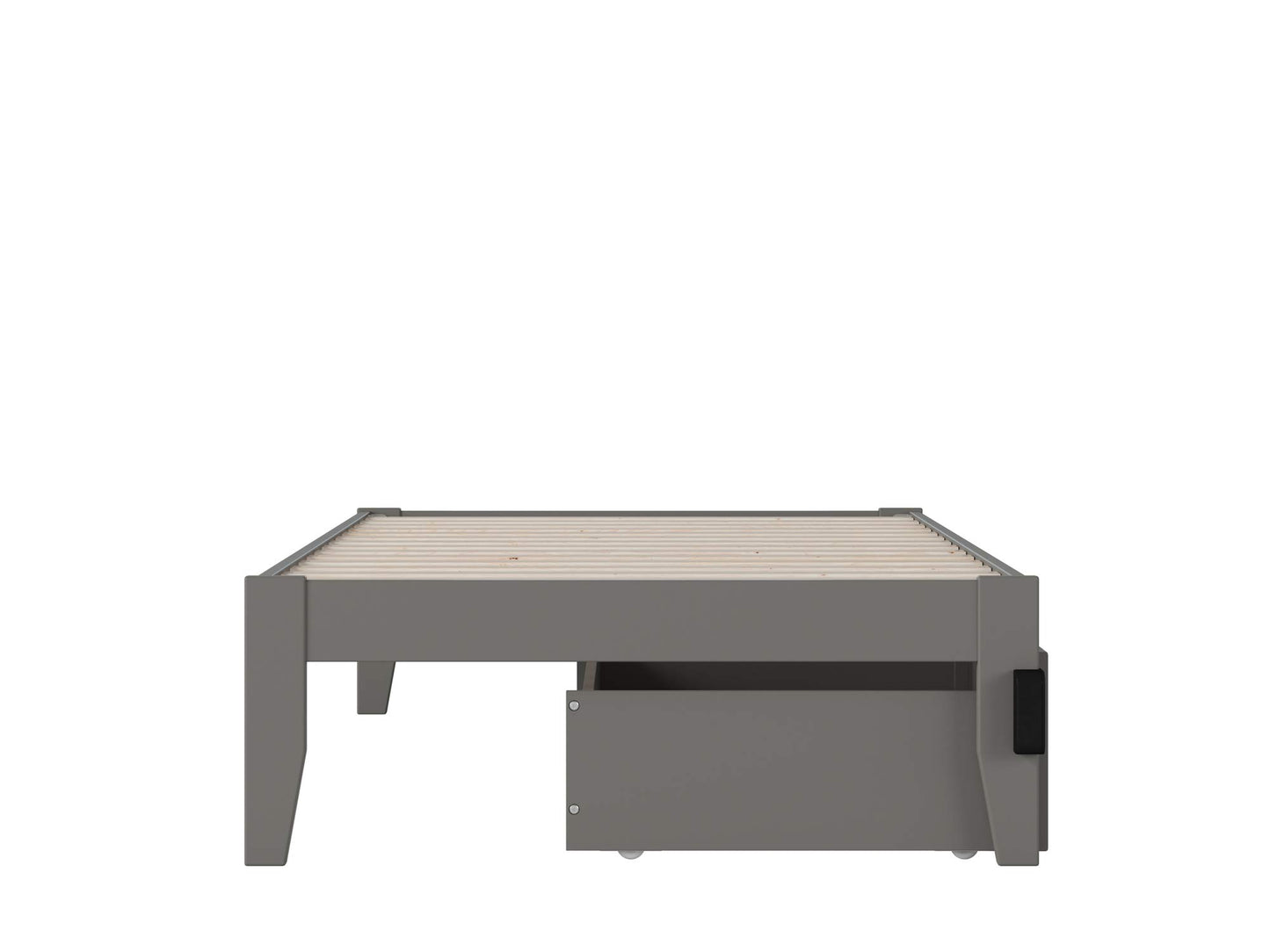 AFI, Colorado Twin XL Platform Bed with 2 Storage Drawers, Grey