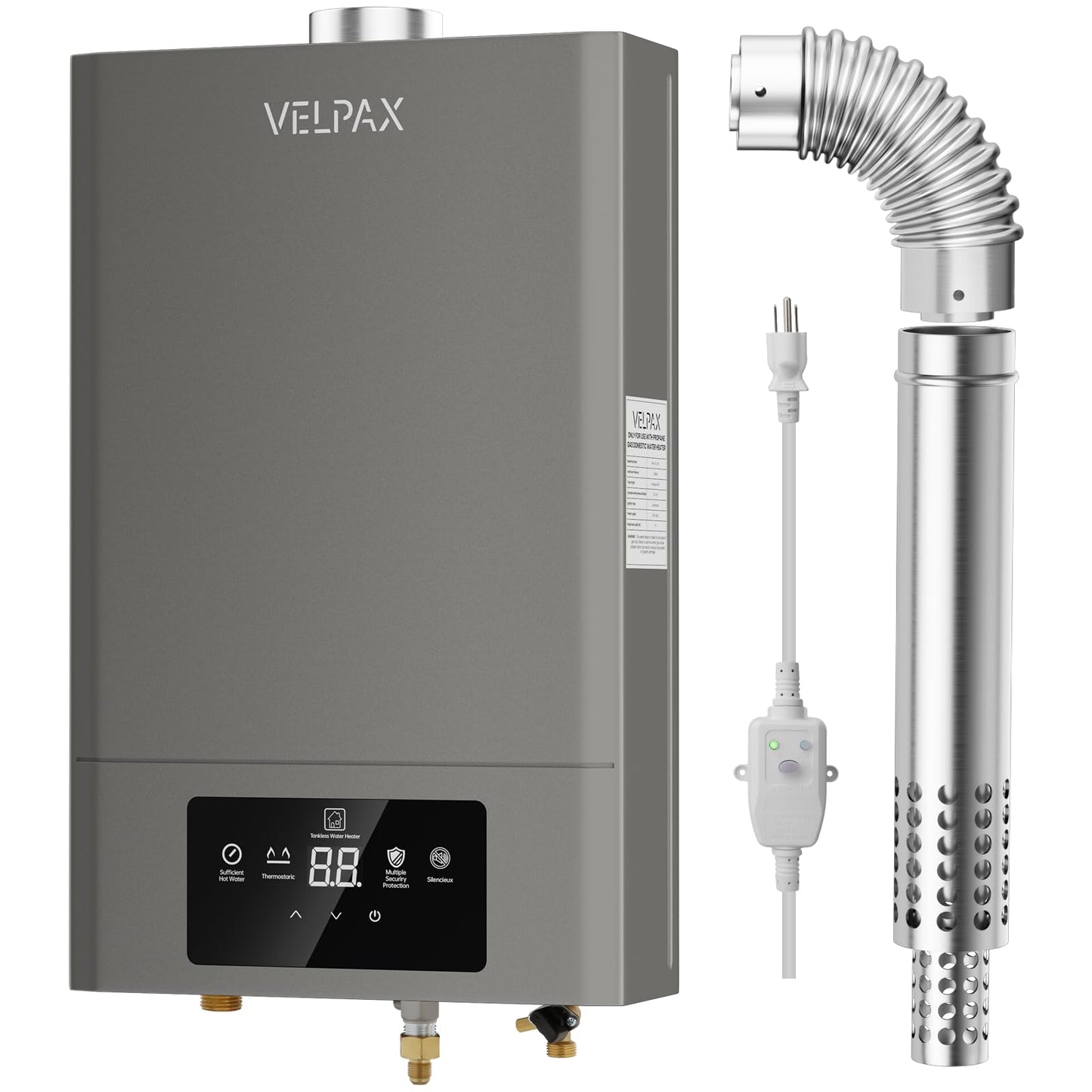 Natural Gas Tankless Water Heater,Indoor 4.74GPM 18L,Constant natural gas Tankless water heater,Instant Hot Natural Gas Water Heater with Multi-Protection