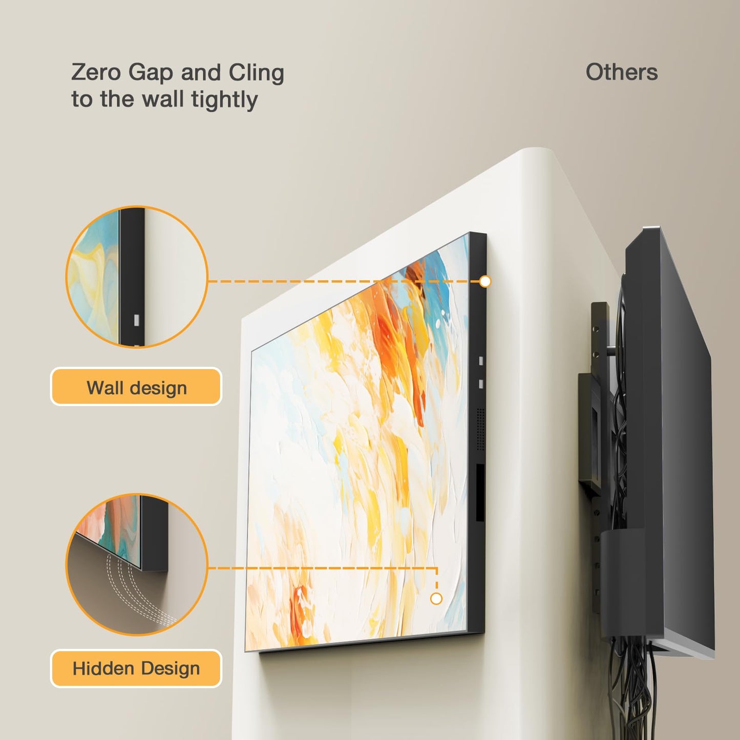 Canlarriz Digital Signage Display 50 inch Wall Mount Digital Menu Board for Restaurants and Stores Advertising Screen 1000 nits Ultra-High Brightness 4K UHD Free Web Content Editor Android 4GB + 32GB