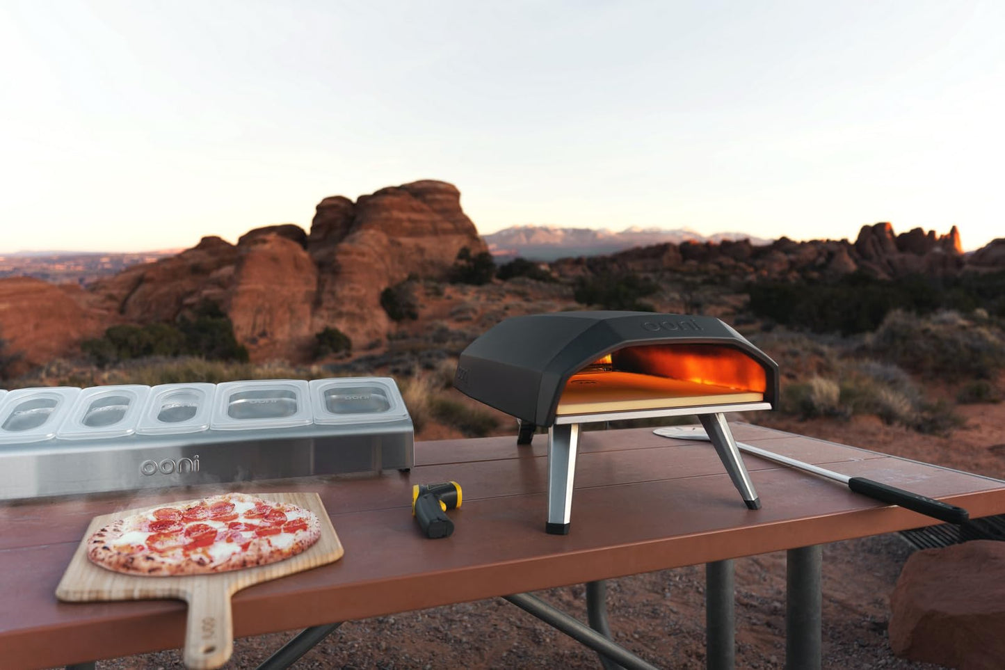 Ooni Koda 12 Gas Pizza Oven – 12" Propane Powered Outdoor Oven with 28 mBar Regulator and Gas Hose, Gas powered Portable Pizza Oven - Foundry Black