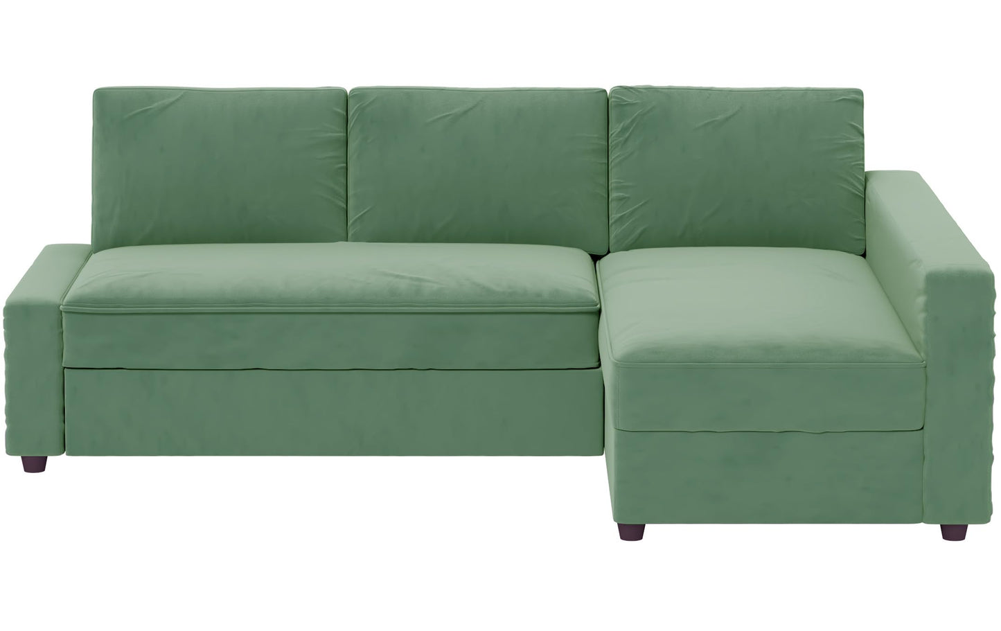 HomeTown Market Heavy Duty Velvet Friheten Sofa Cover Replacement Compatible with IKEA Friheten Sofa Bed Sleeper Sectional Corner Slipcover (Velvet Lighter Green Left)