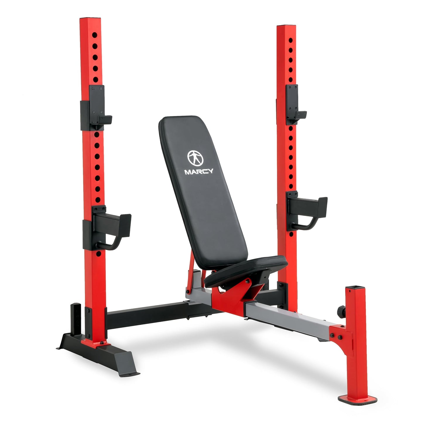 Marcy Deluxe Olympic Weight Bench with Adjustable Back and Bar Catch