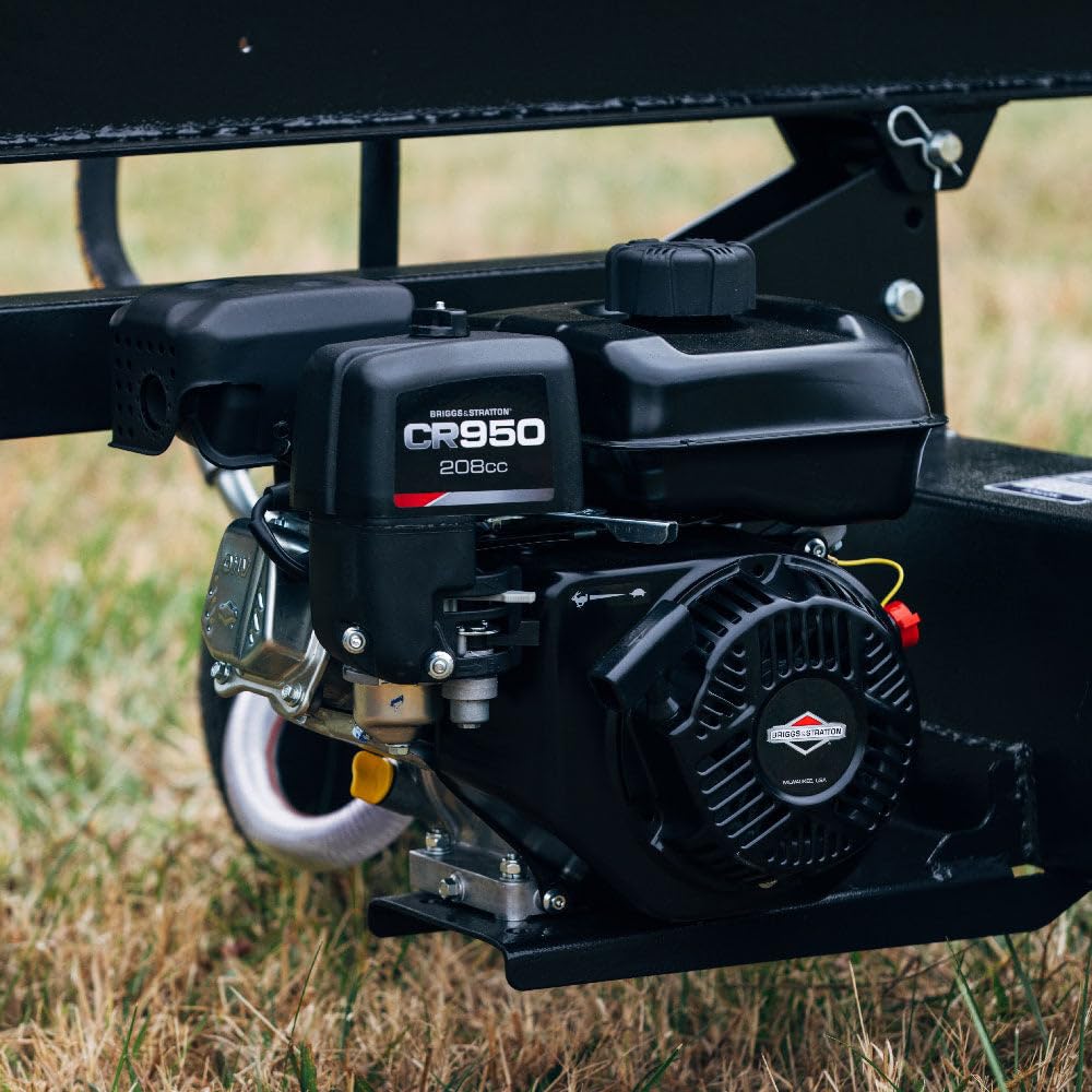 Titan Attachments Industrial 30 Ton Towable Hydraulic Horizontal/Vertical Log Splitter, Quarter Logs Up to 24", ATV/UTV Tow-Behind with 208cc Briggs and Stratton Engine