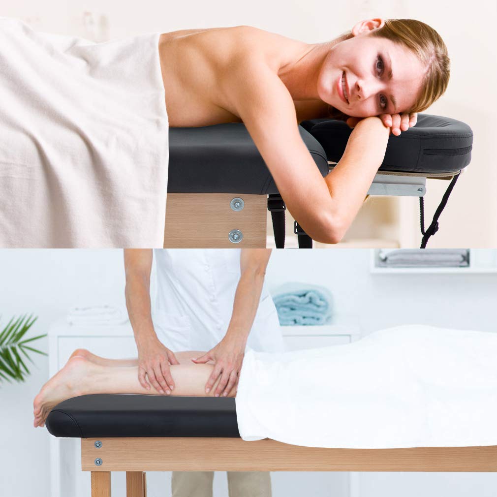 BestMassage Massage Table 28 inchs Wide Massage Bed Lash Bed Height and BackRest Adjustable Fixed Type Heavy Duty Spa Bed for Medical Recovery Professional Massage Family Physical Therapy