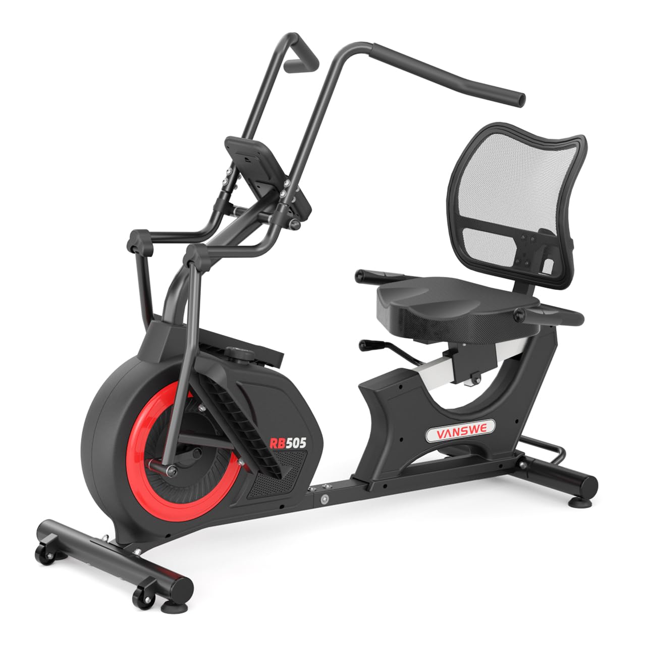 VANSWE Pro Recumbent Elliptical Cross Trainer – Full-Body Low-Impact Recumbent Exercise Bike with Bluetooth App, Magnetic Resistance, Quiet Belt Drive, 450 lbs Capacity for Seniors & Home Rehab