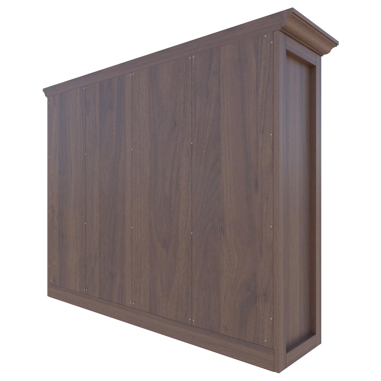 OSCHF Cube Shelf Bookcase with Base - Wooden 3 Tiers Floor Standing Low Storage Cabinet for Home and Office, 12-Cube Lattice Bookshelf, Walnut