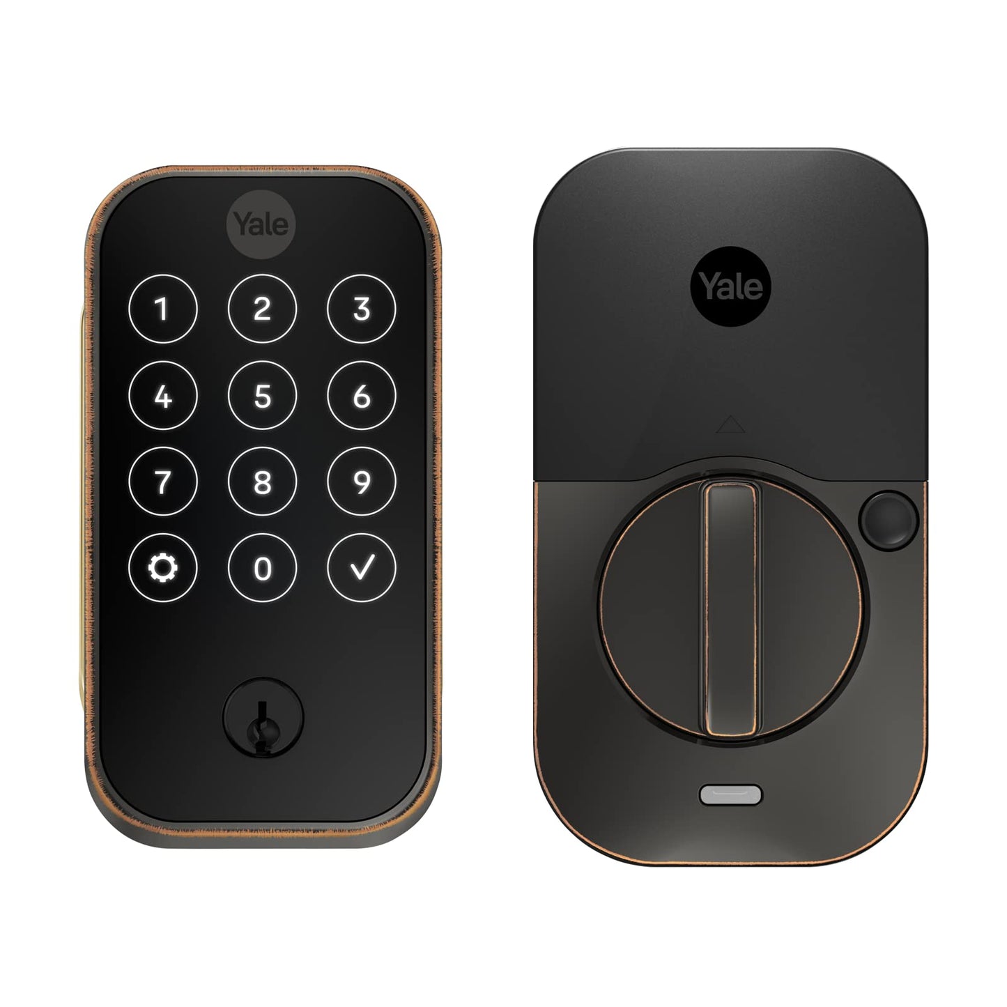 Yale Assure Lock 2 Deadbolt, Oil Rubbed Bronze Keyed Smart Entry Door Lock with Z-Wave Connected Touchscreen Keypad for Code Entry and Remote Access, YRD420-ZW2-0BP