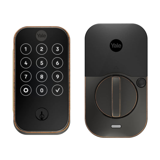 Yale Assure Lock 2 Deadbolt, Oil Rubbed Bronze Keyed Smart Entry Door Lock with Z-Wave Connected Touchscreen Keypad for Code Entry and Remote Access, YRD420-ZW2-0BP
