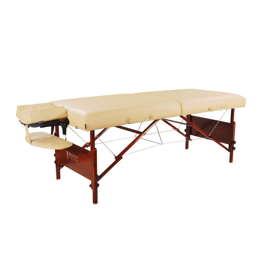 Master Massage 30" Del Ray Pro Portable Massage Table (30" width x 84" length) with Adjustable Table Height, 750lbs. Working Capacity- Massage Bed, Tattoo Table, Lash Table