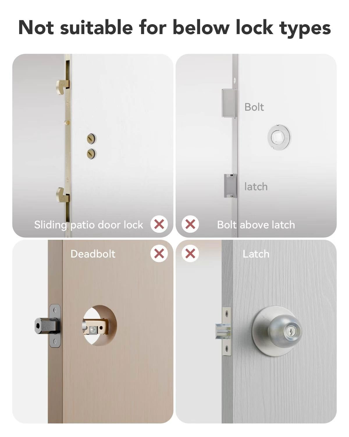 Smart Door Lock, Fingerprint Door Lock with Keypad & App Control, Keyless Entry Door Lock, Auto Lock, Anti-Peep Password, Easy Installation for Front Door Home
