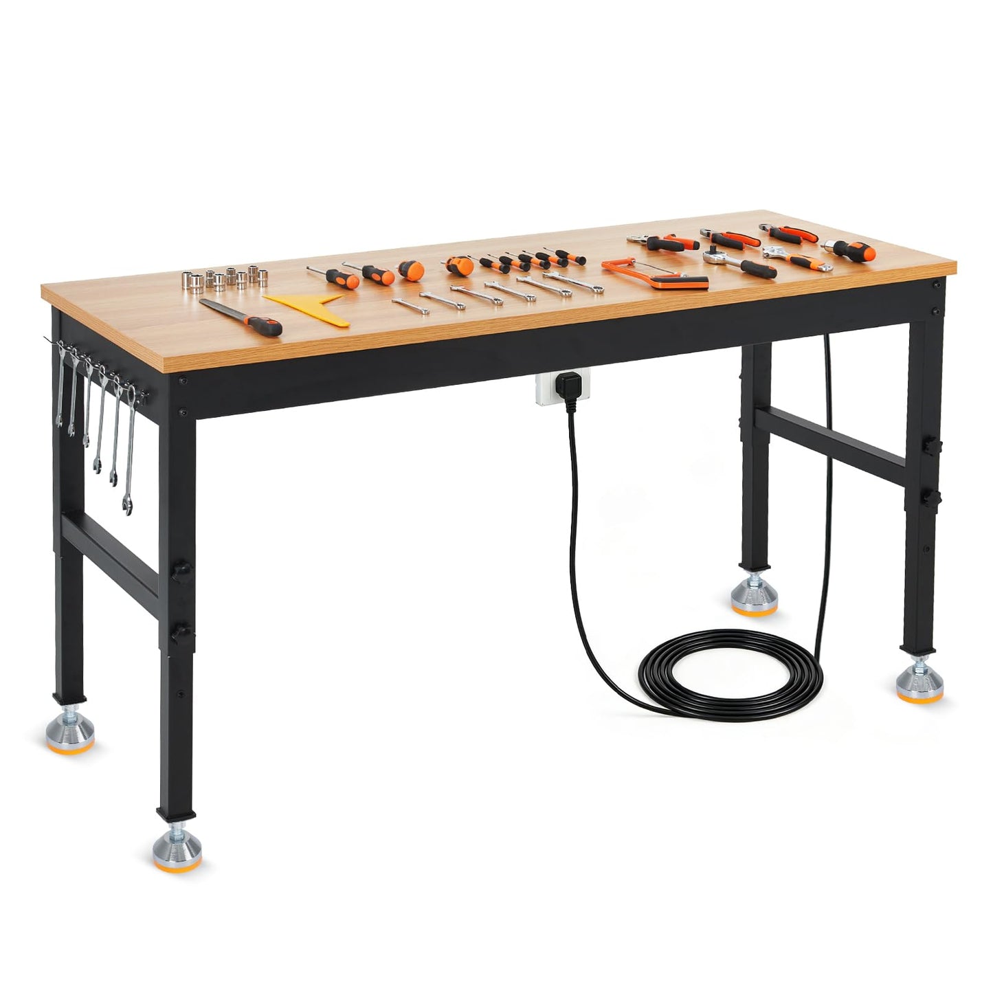 72 Inch Adjustable Workbench, 2500 LB Load Capacity