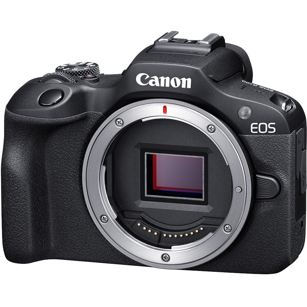 Canon R100 Mirrorless Camera Body Only | 24.1 MP APS‑C Sensor, Dual Pixel CMOS AF, DIGIC 8 Processor (6052C002) + Canon Shoulder Bag + 64GB Memory Card