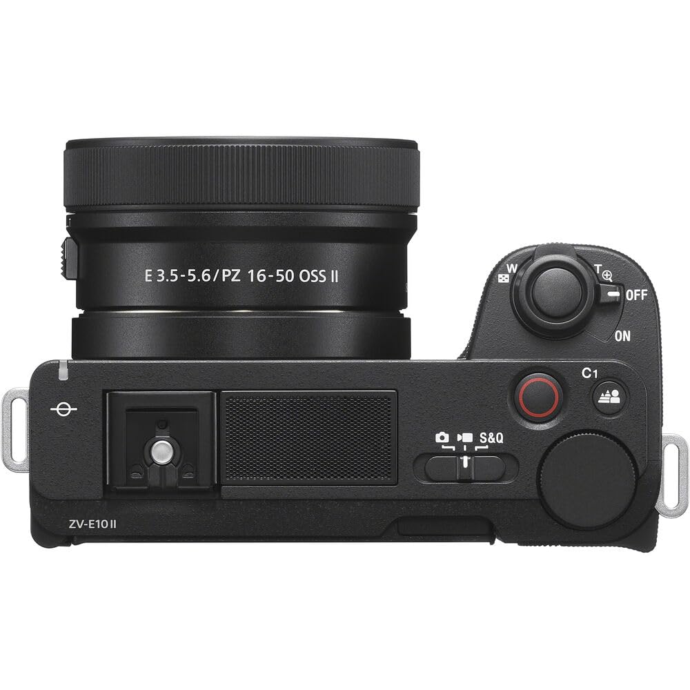 Sony ZV-E10 II Mirrorless Alpha APS-C Camera Body + 16-50mm F3.5-5.6 OSS II Zoom Lens Black ZVE10M2KB Content Creators Bundle with Deco Gear Case + Microphone + Extra Battery + Tripod Accessories Kit