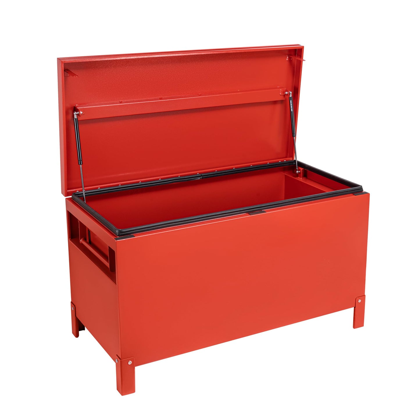 ExploreHorizon Aluminum Truck Tool Box Jobsite Storage Box Toolbox Chest Cabinet Heavy Duty Truck Bed Toolbox Gangboxes Tools Organizer Pick Up Truck Bed RV Trailer With Side Handles
