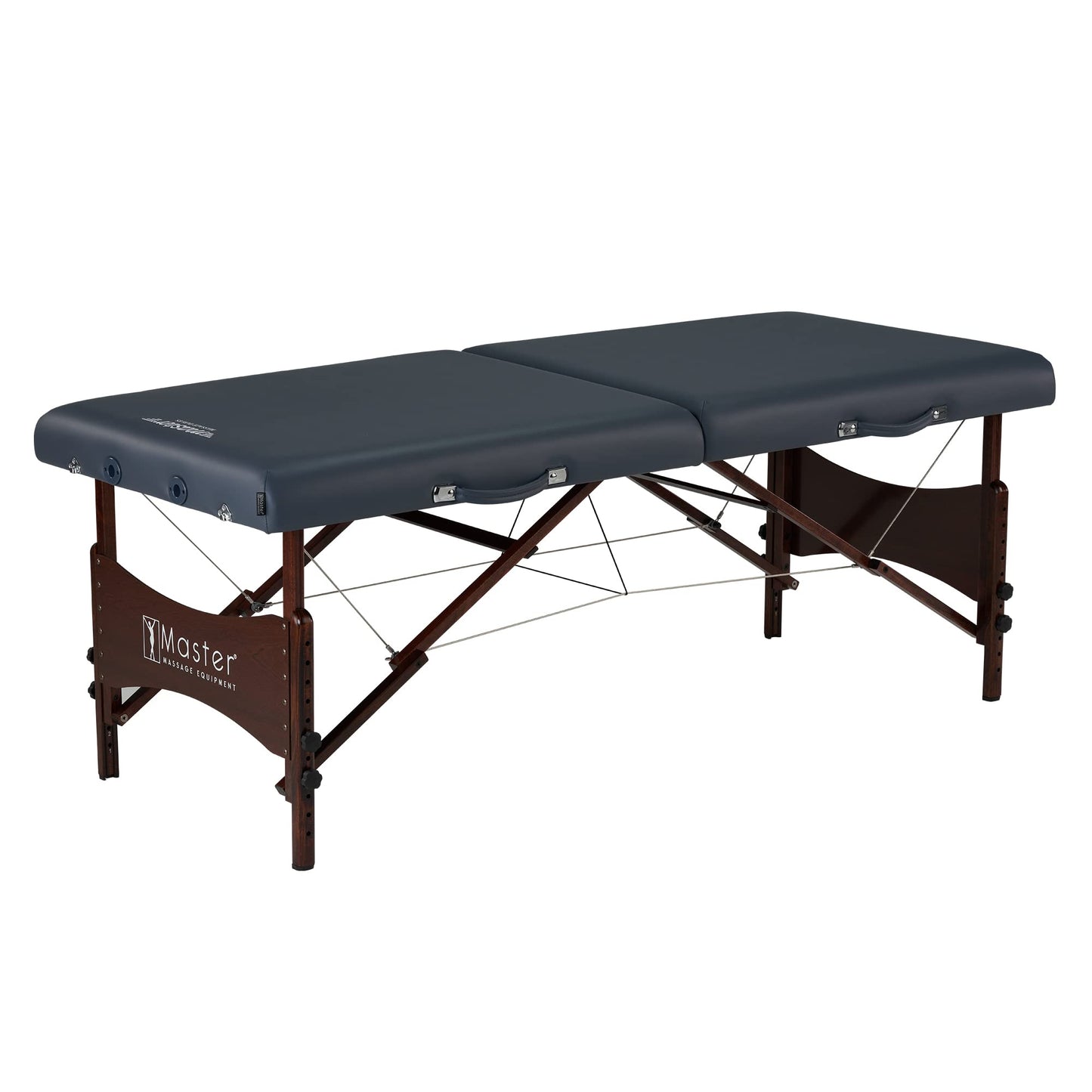Master Massage Newport 30" Professional Portable Massage Table Package in Royal Blue with Ambient Lighting System