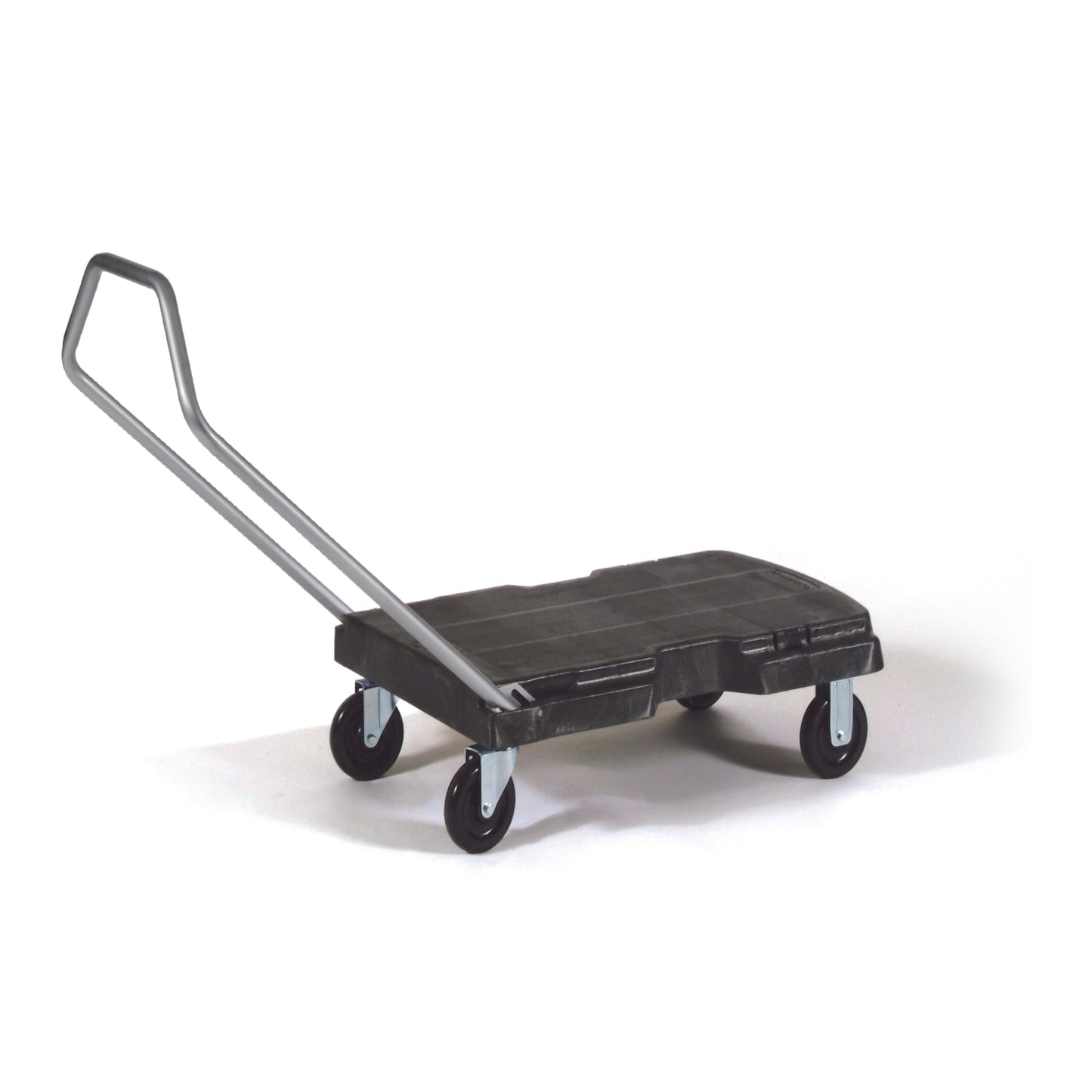 Rubbermaid Commercial Products Triple Trolley Folding Handle Dolly/Cart/Platform Truck with wheels, 500 lbs Capacity, for Moving/Warehouse/Office