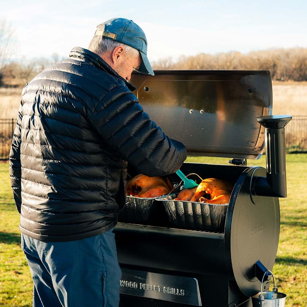 Z GRILLS 2025 Electric Pellet Grill & Smoker, 700 sq in Cooking Area, Dual-Wall Insulation, PID V2.1 Controller, Meat Probes, Easy Hopper Clean-out, Includes Grill Cover, 8 in 1 Outdoor BBQ, 700D6