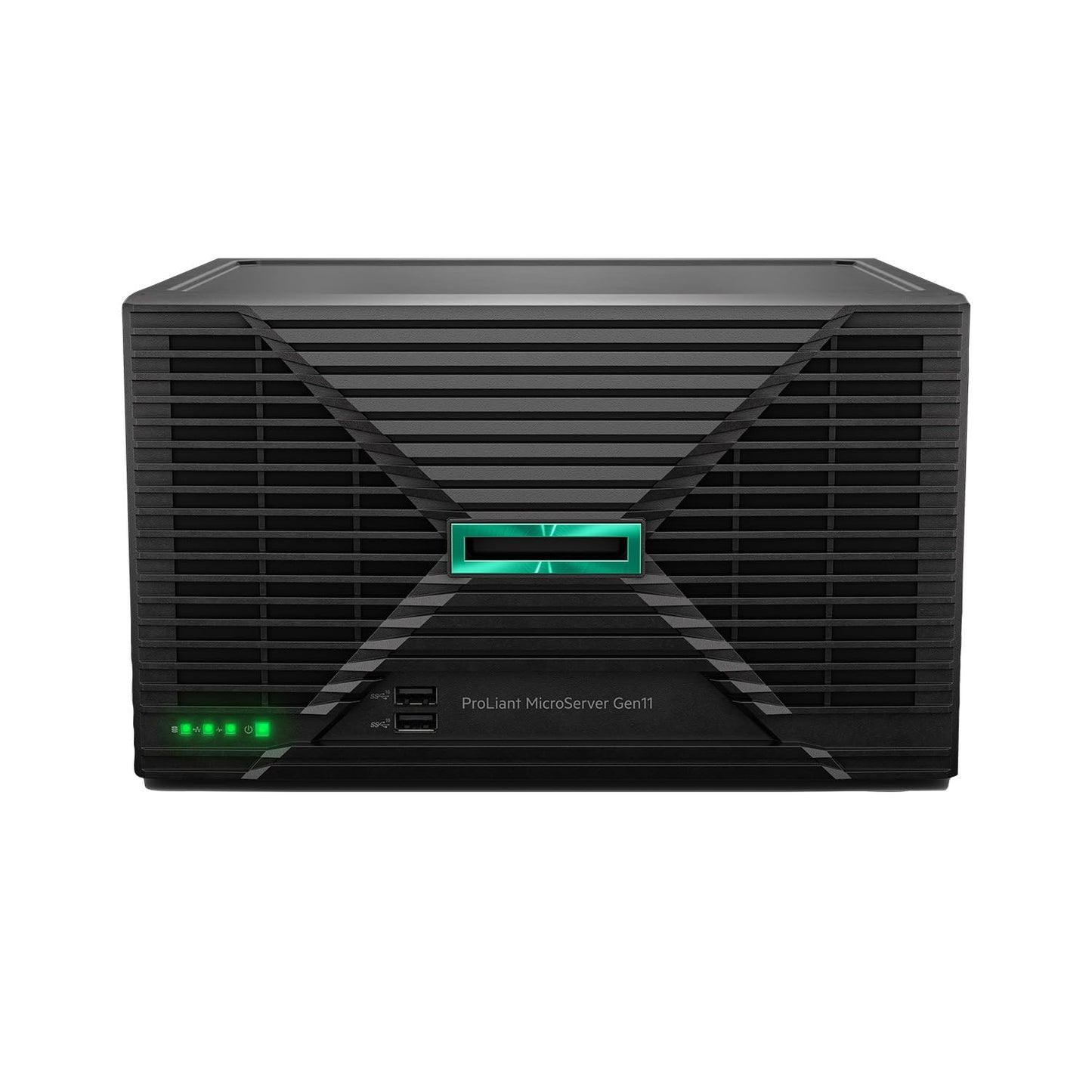Hewlett Packard Enterprise ProLiant MicroServer Gen11 Tower Server, Intel Pentium Gold G7400 Processor, 16GB Memory, 1TB HDD Storage, External 180W US Power Supply (HPE Smart Choice P74439-005)