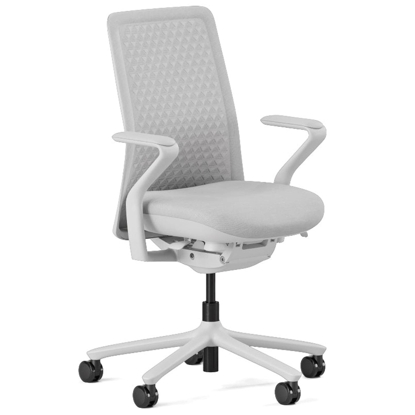 Branch Verve Chair - High Performance Executive Office Chair with Contoured Back and Adjustable Lumbar Support - High Density Foam Cushion and 3D Knit Back - Fits 5' to 6', Up to 275 lbs, Mist
