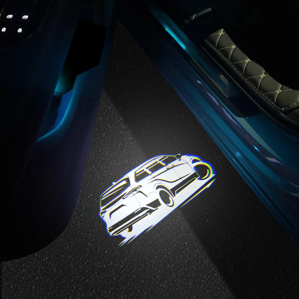 akarin 2 PCS LED Car Door Logo Lights Projector Lamp for Sienna 2021-present ABS Material for Sienna 2021-present-02