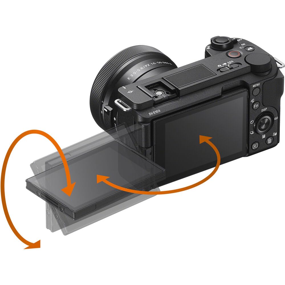 Sony ZV-E10 II Mirrorless Alpha APS-C Camera Body + 16-50mm F3.5-5.6 OSS II Zoom Lens Black ZVE10M2KB Content Creators Bundle with Deco Gear Case + Microphone + Extra Battery + Tripod Accessories Kit