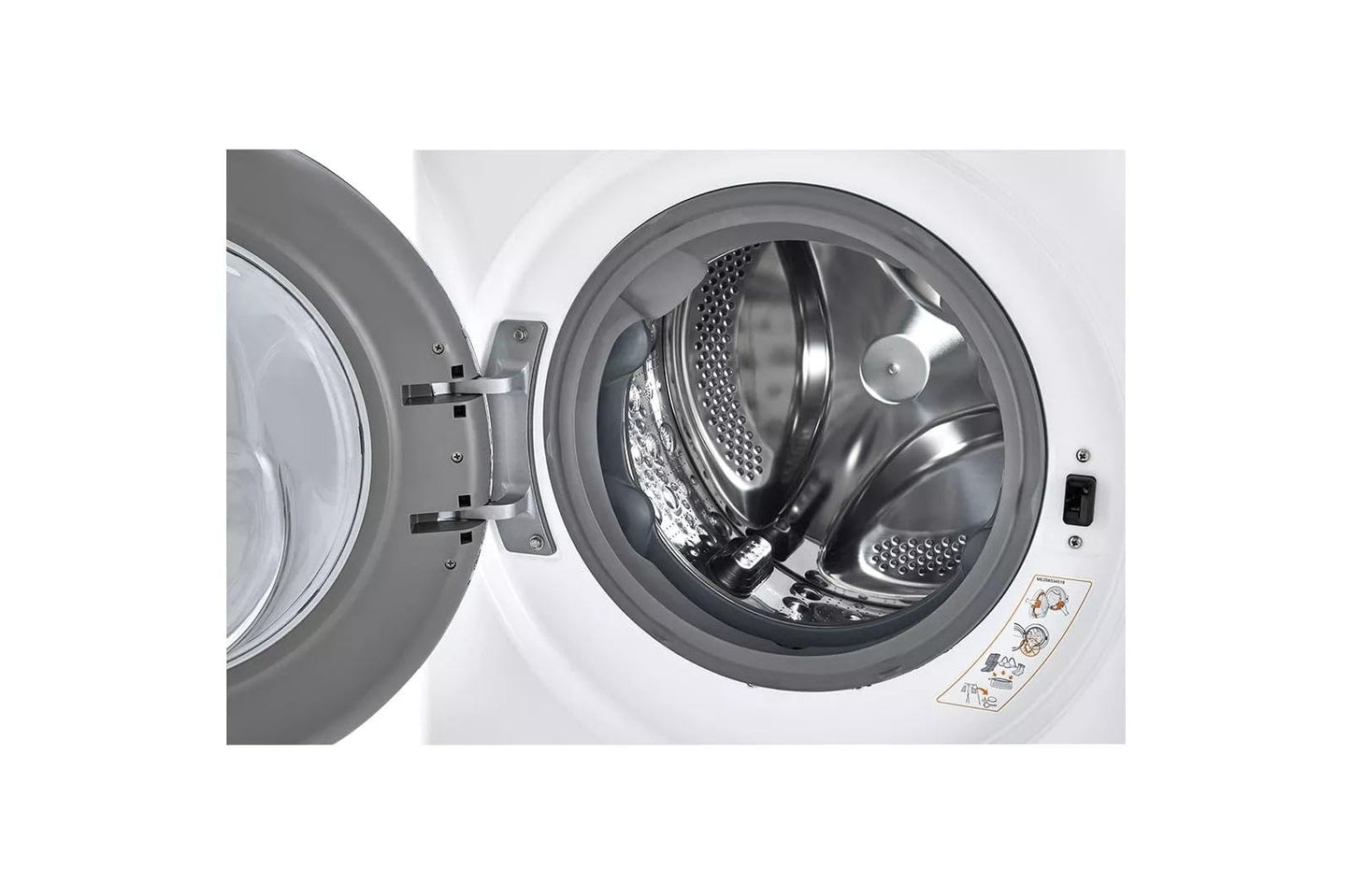 LG 24 in. Wide 2.4 Cu. Ft. Compact Stackable Front-Load Washer – White, Steam Cleaning, AI Fabric Sensor, Smart Pairing Compatible