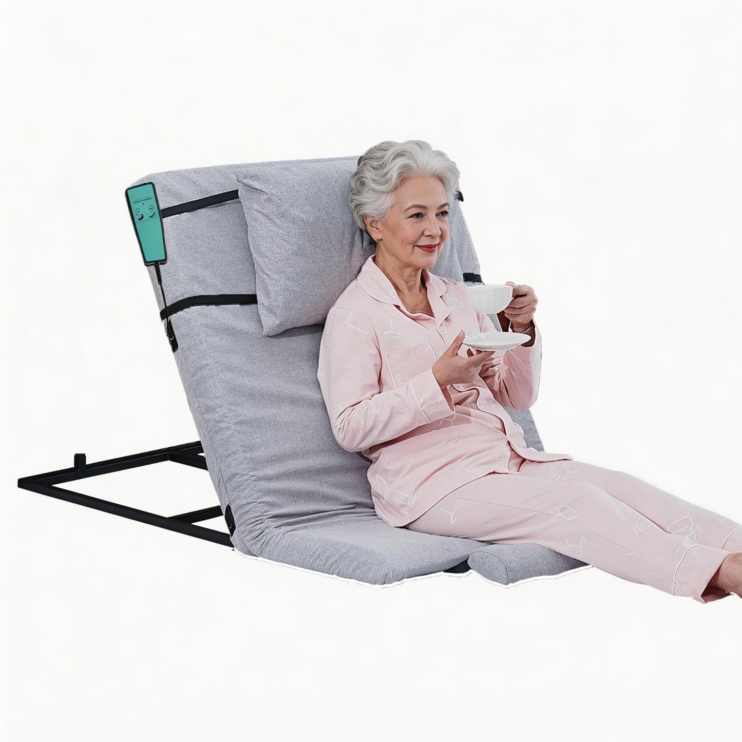 Greenlemon Electric Power Adjustable Bed Backrest with Lumbar Support, Electric backrest Lifter Assist Device for Elderly, Patients, Easy Sit-Up & Bed Exit Support