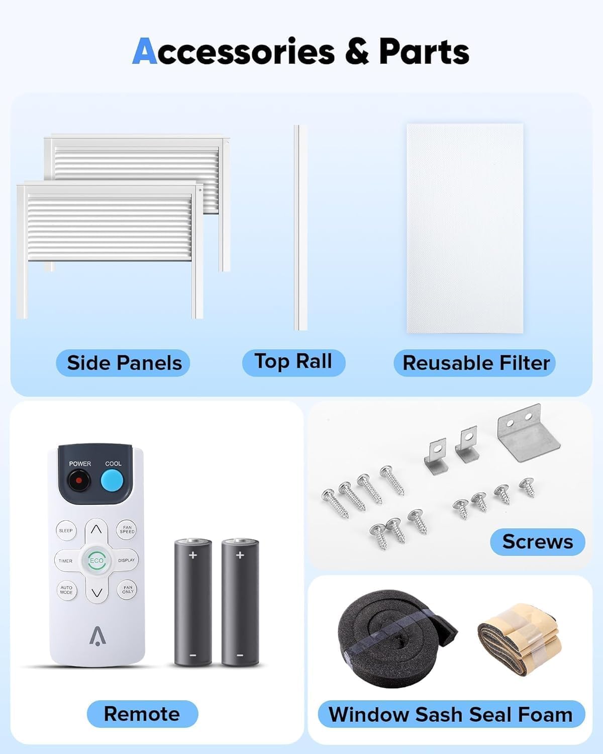 Garvee 6,000 Btu Window Air Conditioner, WiFi & App Control, Ultra Quiet, Enabled Saddle Window AC Unit Cools Up to 300 Sq. ft, Cooling, Dehumidifier, Flexible for Home/Office